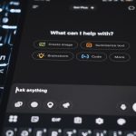 A smartphone is showing an ai assistant's interface.