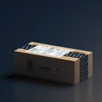 an amazon box sitting on top of a table