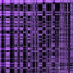A purple and black background with lines