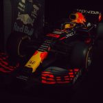 Red bull formula 1 race car on display
