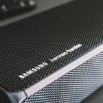 black Samsung portable speaker