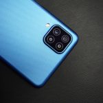 blue and black smartphone case