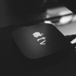 black and white apple logo