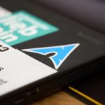 a close up of a cell phone on a table