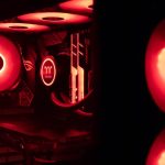 red and black audio component