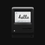 black and white digital device