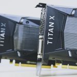 Two nvidia titan x graphics cards side by side