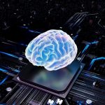 A brain over cpu represents artificial intelligence.