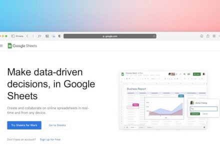 a screenshot of a web page with the words make data driven decision, in