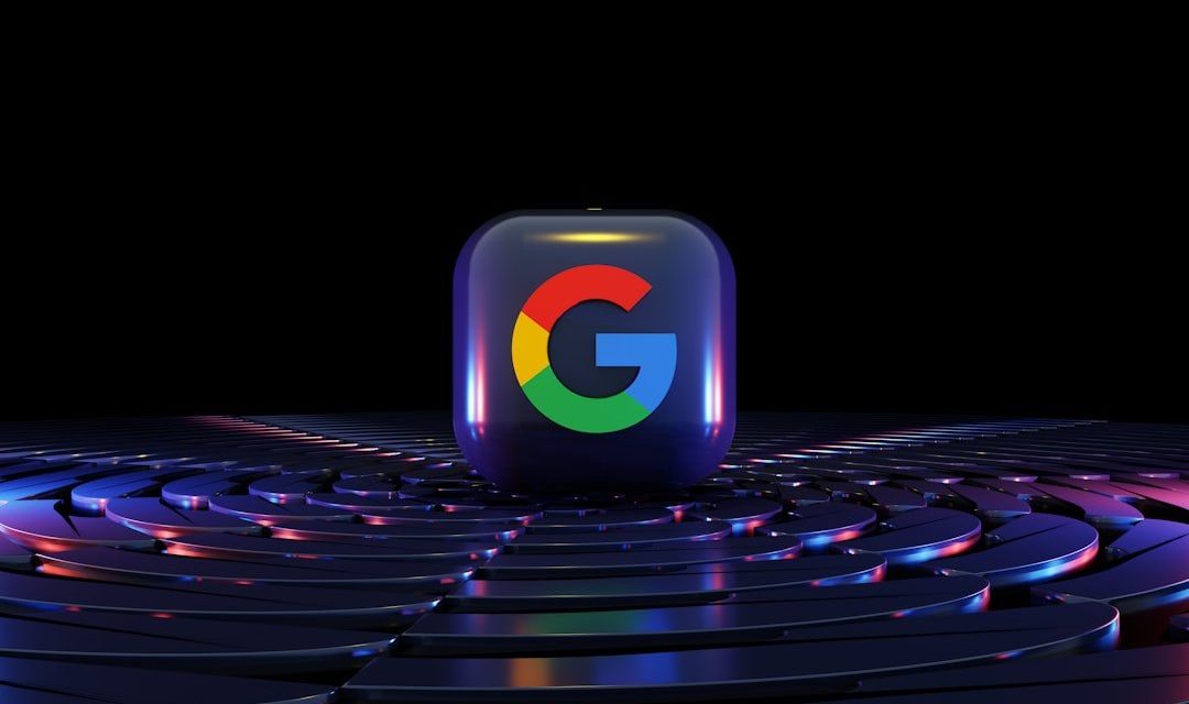 a google logo sitting on top of a computer keyboard