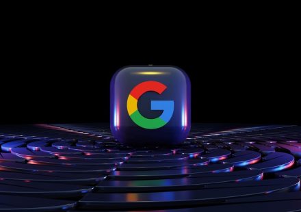 a google logo sitting on top of a computer keyboard