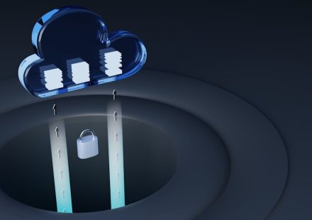 a blue and white logo