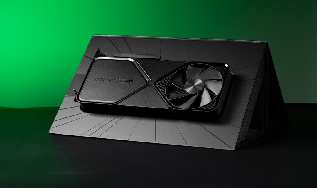A black box with a fan on top of it