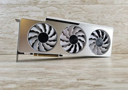 a close up of two fans on a table