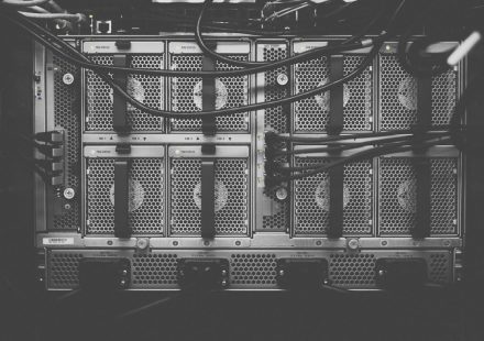 photo of computer cables
