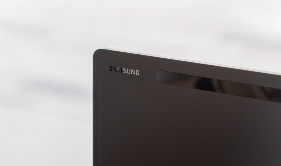 a black rectangular object
