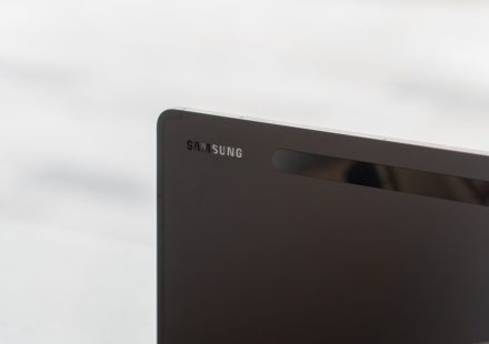 a black rectangular object