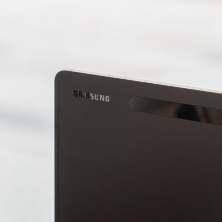 a black rectangular object