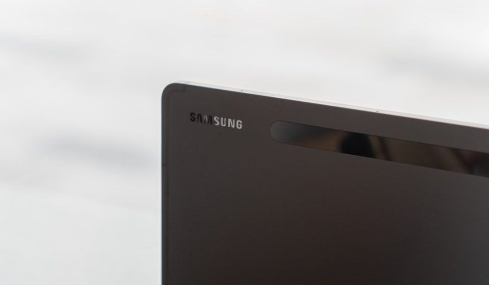 a black rectangular object