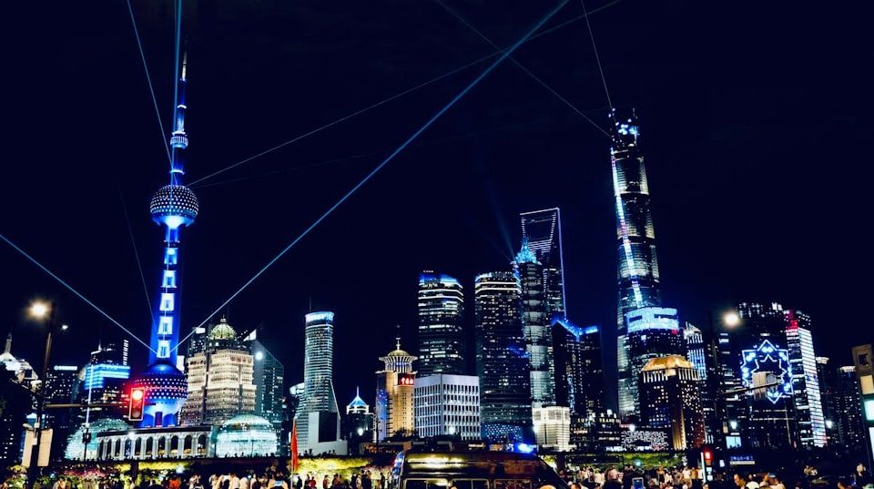 city buildings during night time