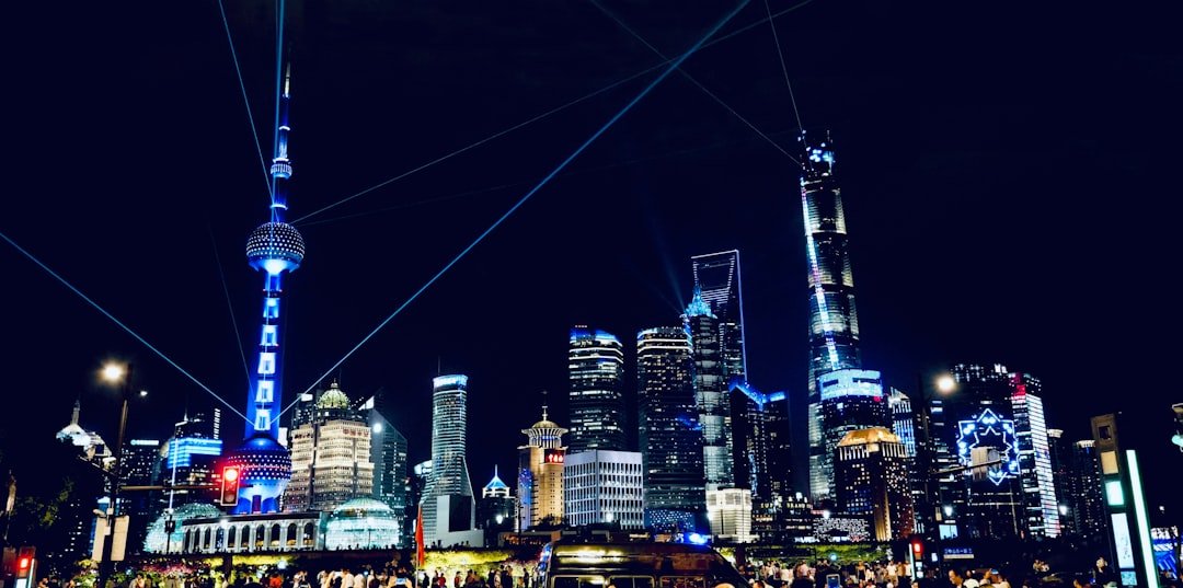 city buildings during night time
