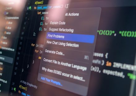 Computer screen displaying code with a context menu.