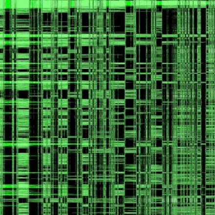 A green and black background with lines
