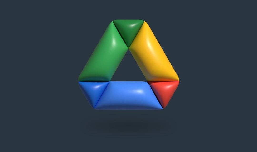 a colorful object is shown on a dark background
