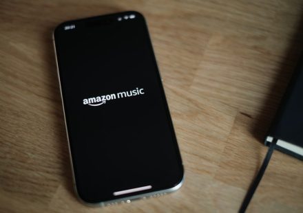 A close up of a cell phone on a table