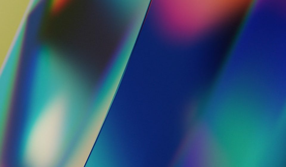 a close up of a rainbow