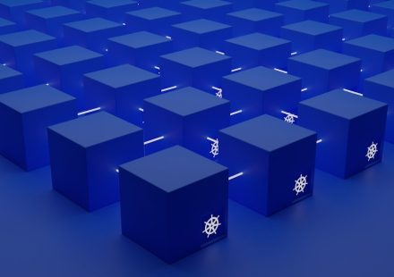 a group of blue boxes